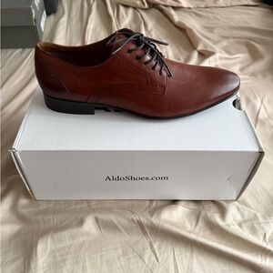 Brown Leather Aldo Umealian Oxfords